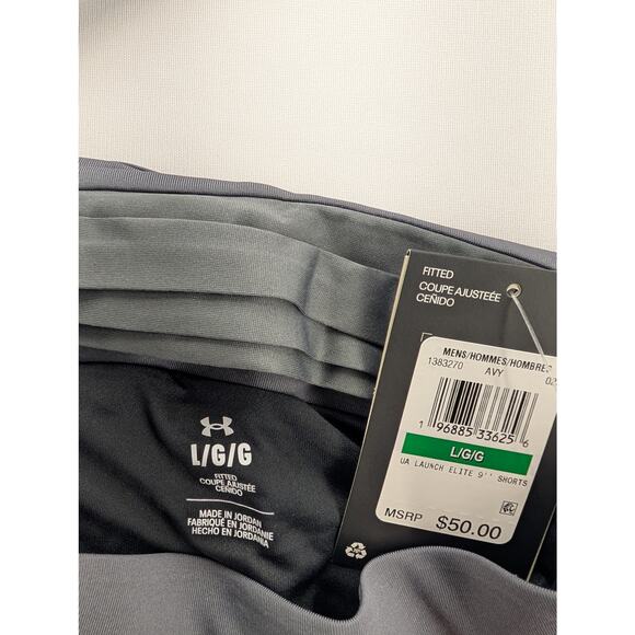 NWT Under Armour Men's UA Speedpocket 9'' Shorts in Castlerock size Large - Picture 3 of 5